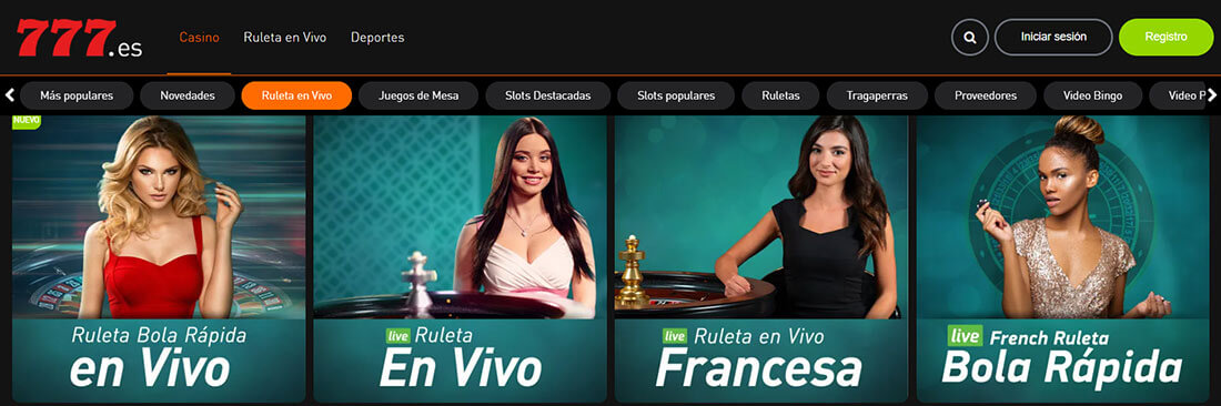 Casino777 ruleta en vivo