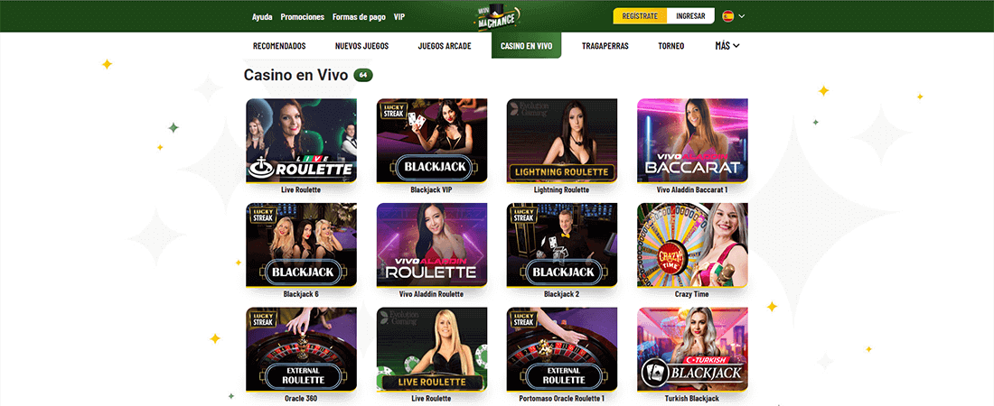 Ma Chance casino en vivo